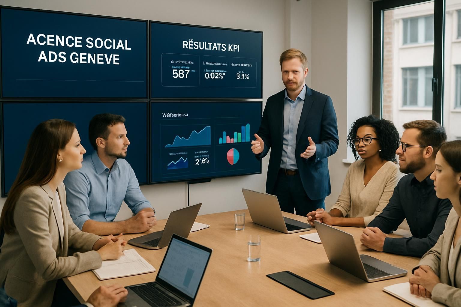 Découvrez notre agence de Social Ads à Genève, spécialisée dans la publicité sur les réseaux sociaux. Nos experts vous accompagnent pour maximiser votre visibilité en ligne et atteindre vos objectifs marketing grâce à des stratégies ciblées et performantes.