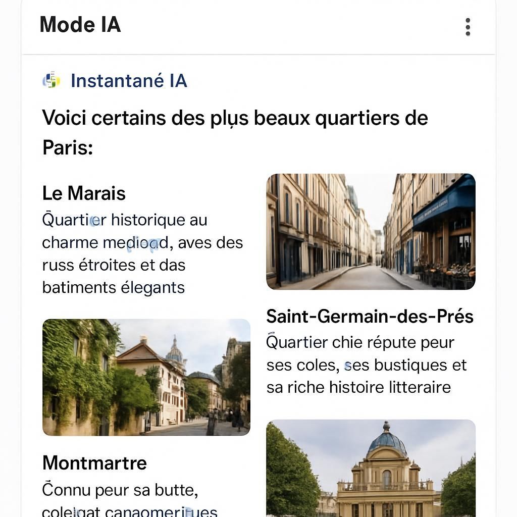 Découvrez les nouvelles tendances de la recherche en ligne avec l'activation du mode IA sur Google. Explorez comment cette évolution transformera votre expérience de recherche, améliorant la précision des résultats et facilitant l'accès à l'information.
