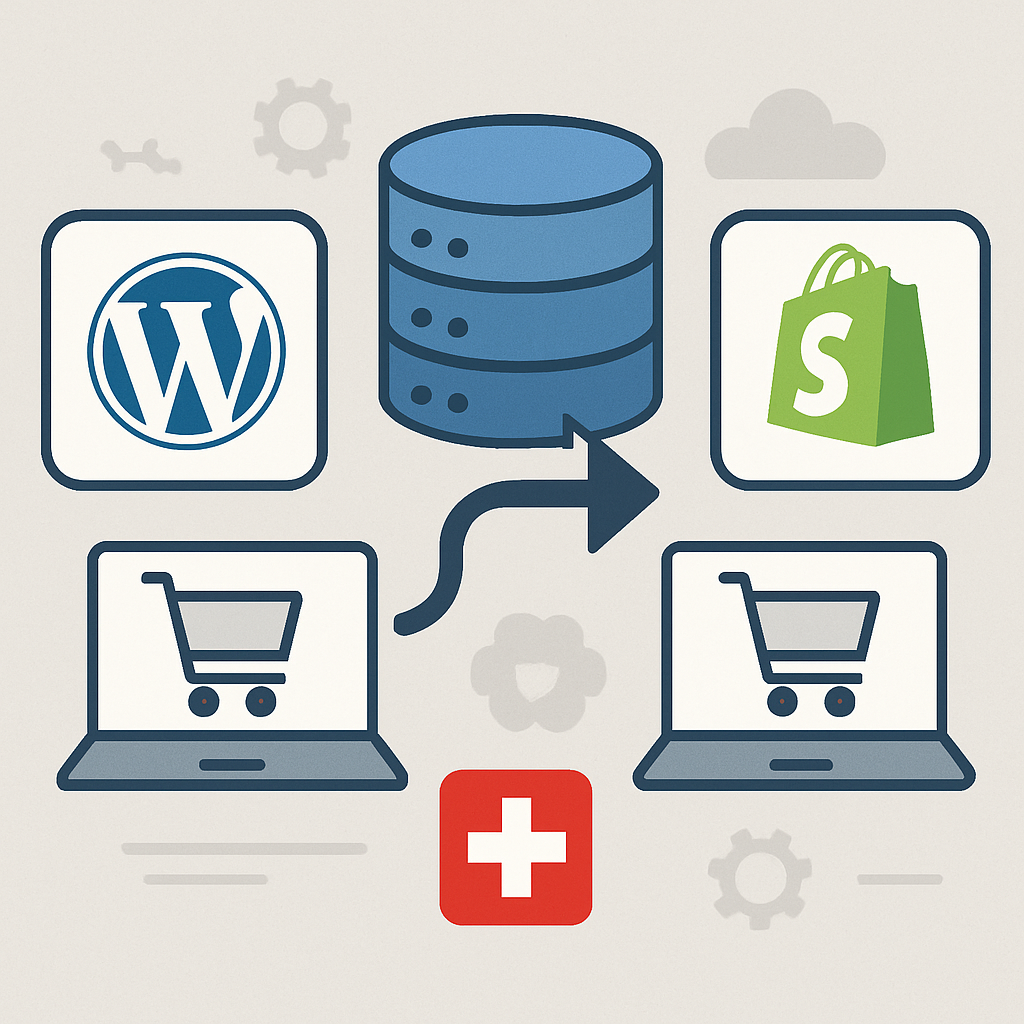 découvrez nos services professionnels de migration de site wordpress vers shopify en suisse, pour une transition fluide et sécurisée de votre boutique en ligne.